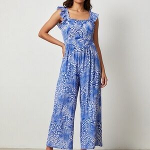 Wishing Waves Women’s Sleeveless Jumpsuit Romper - Size Large